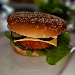 Schneller und Leckerer Chicken Burger vom OptiGrill